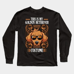 This Is My Golden Retriever Costume - Funny Retriever Dogs Long Sleeve T-Shirt